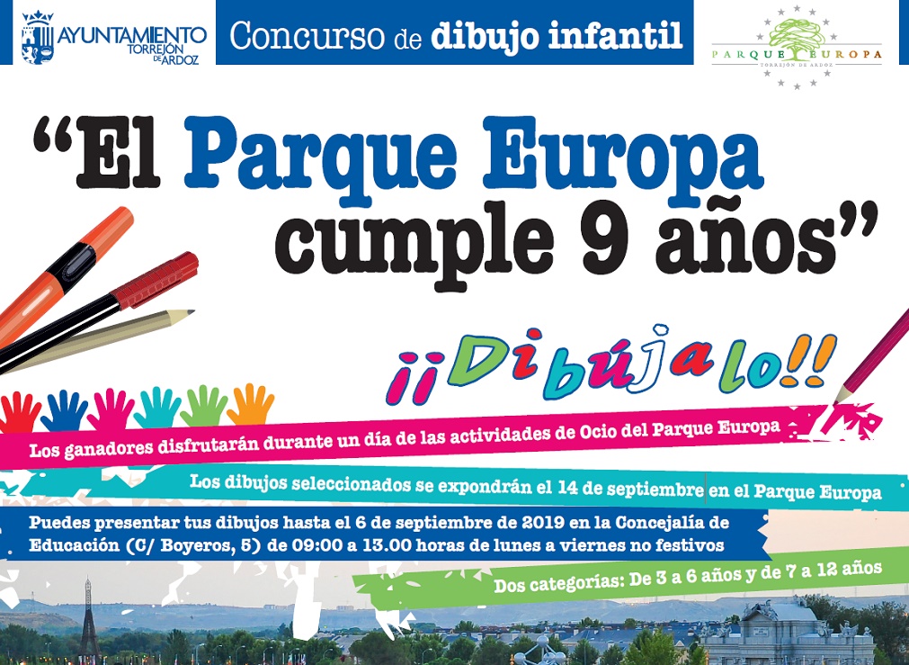 Concurso de dibujo infantil 'El Parque Europa cumple 9 años'