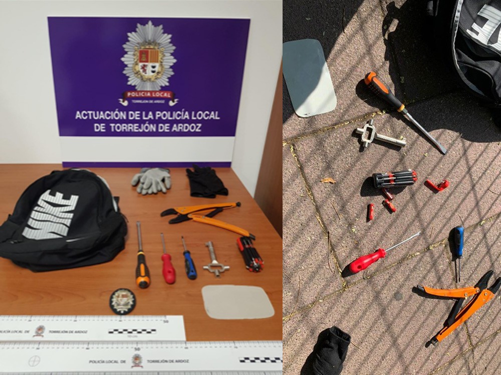 La Policía Local de Torrejón de Ardoz sorprende a dos individuos que presuntamente estaban a punto de robar en una vivienda