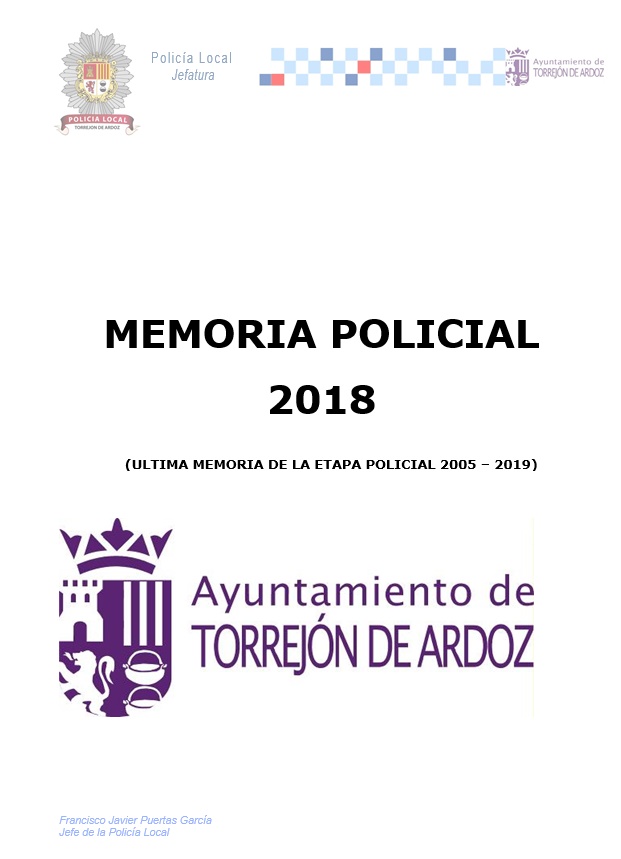 Memoria Policía Local 2018