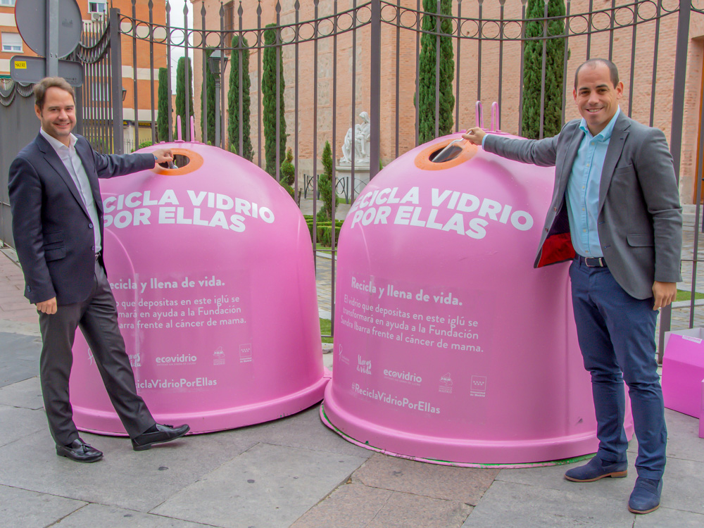 Ecovidrio y el Ayuntamiento de Torrejón de Ardoz presentan la campaña “Recicla vidrio para ellas” con motivo del Día Mundial del Cáncer de Mama