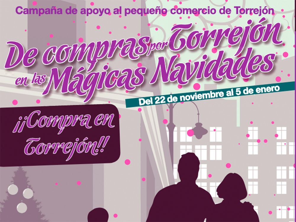 Hasta el próximo 8 de noviembre permanecerá abierto el plazo de inscripción para los comercios que quieran participar en la campaña “De compras por Torrejón en las Mágicas Navidades”