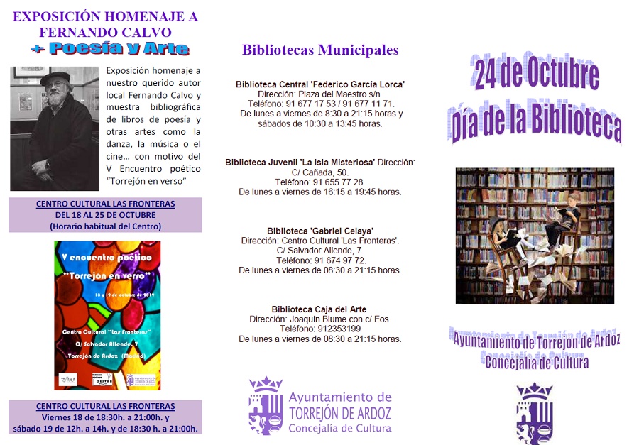 Programación Día de la Biblioteca 2019