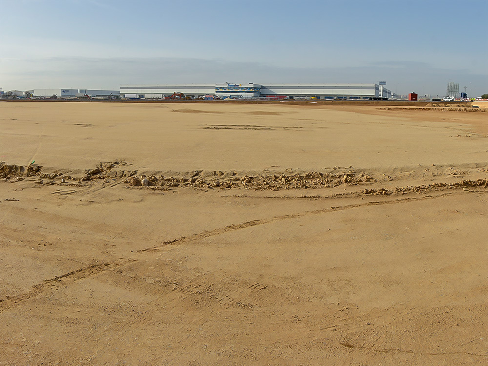 Iniciada la construcción de la primera plataforma del parque logístico City Dox del nuevo Polígono Los Almendros