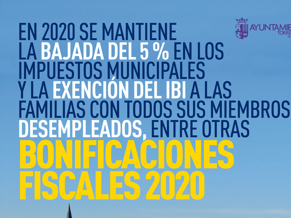 Bonificaciones fiscales Torrejón de Ardoz 2020