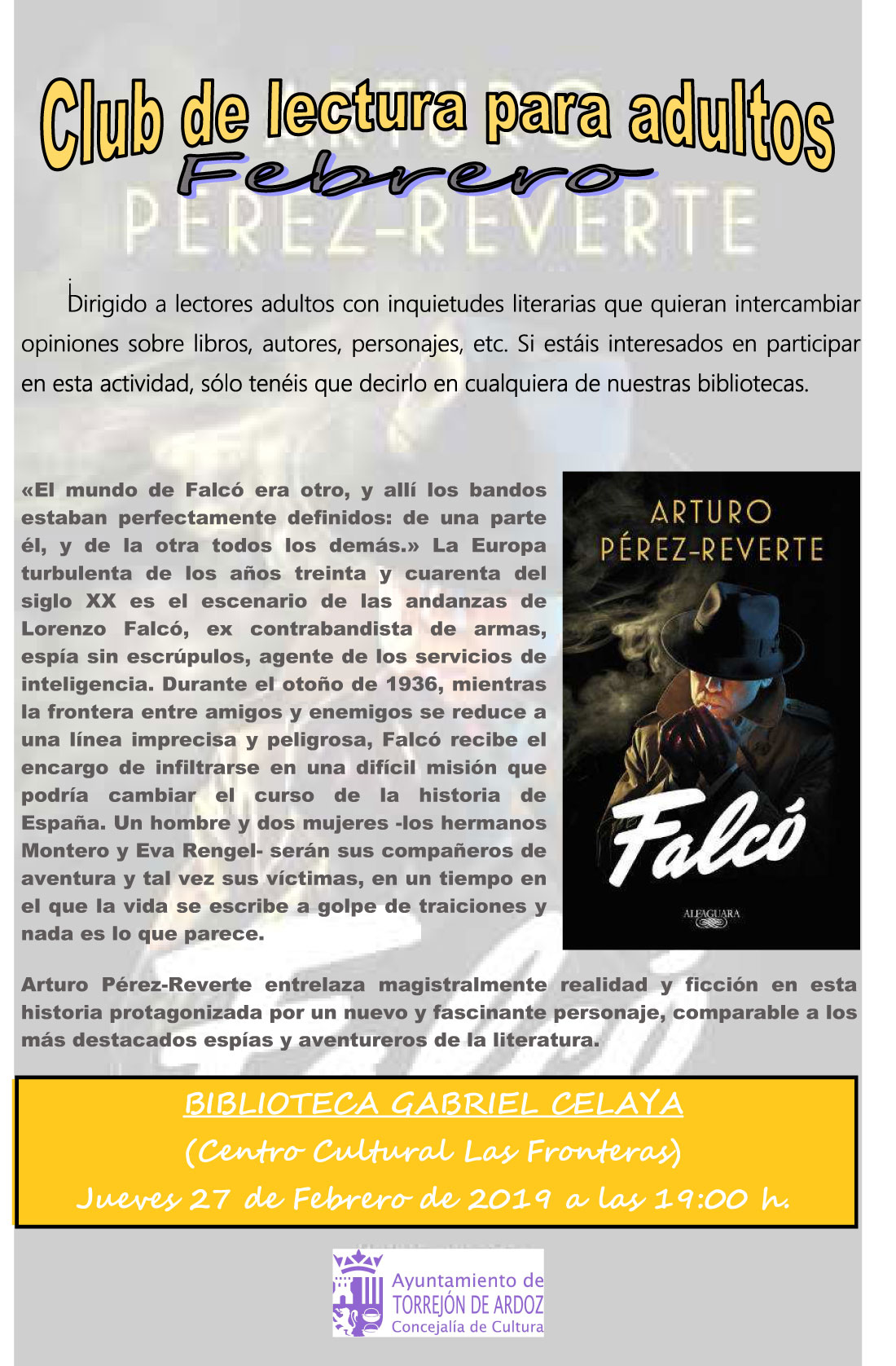 Club de lectura para adultos