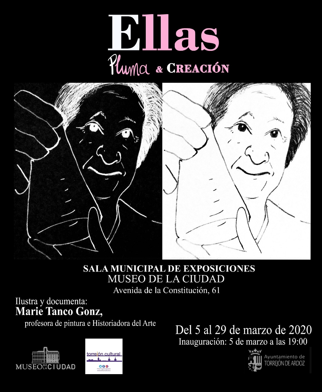 Exposición Ellas, pluma y creación