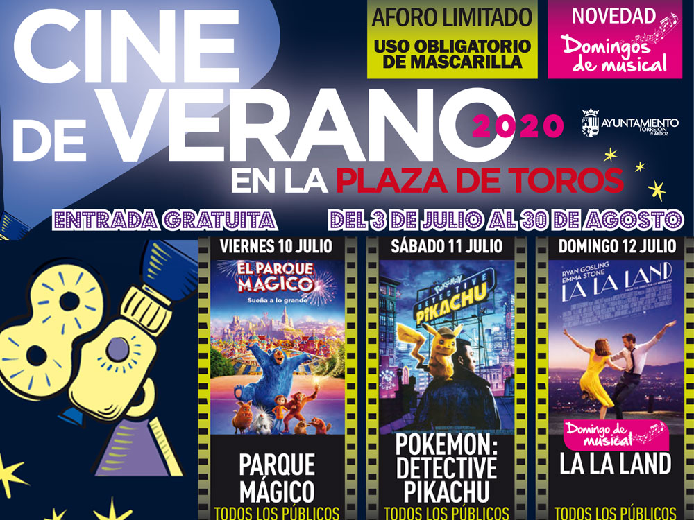 Este fin de semana continúa el Cine de Verano con “Parque mágico”, “Pokémon: detective Pikachu” y “La La Land” 