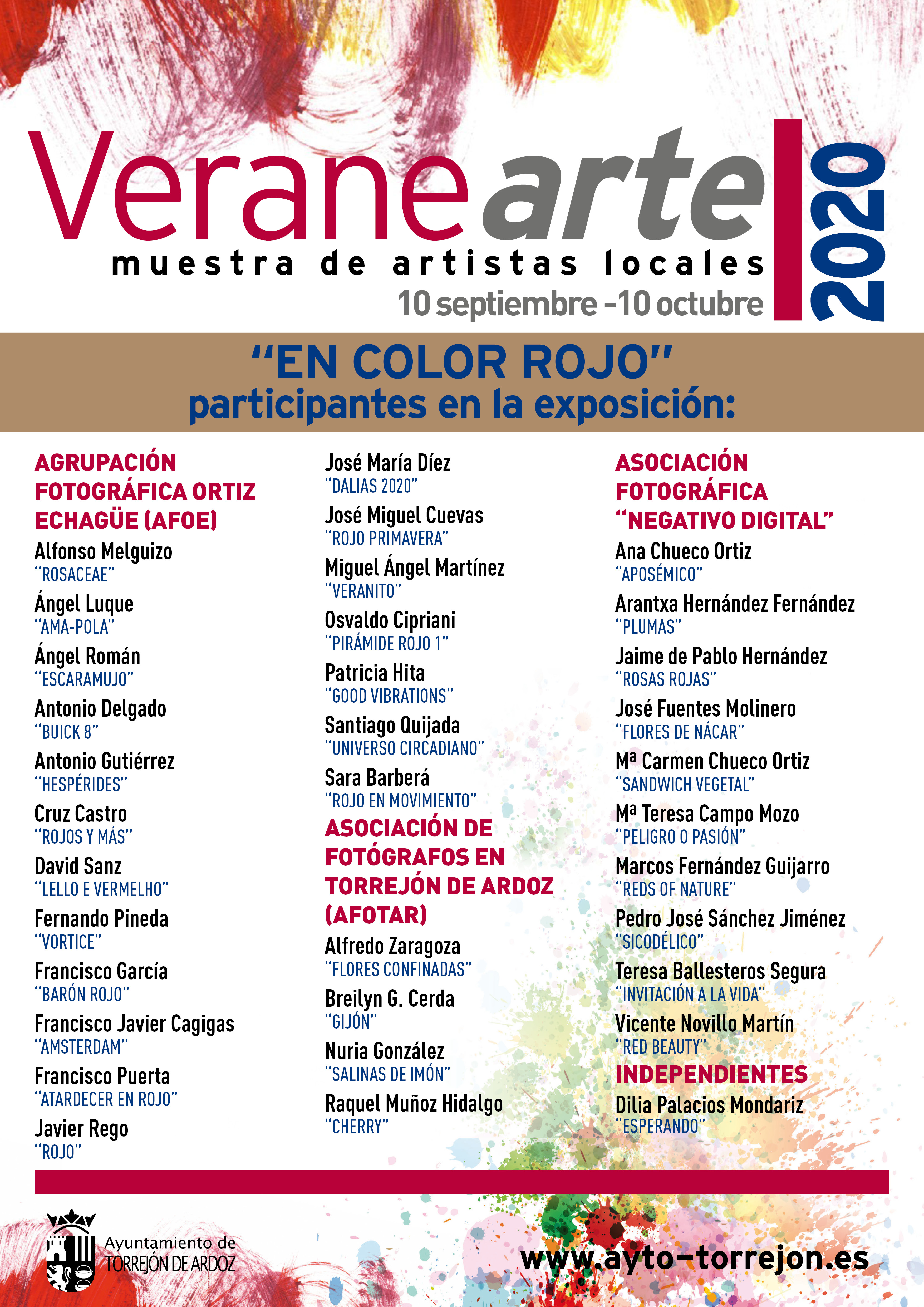 Exposición de fotografía virtual: En color rojo