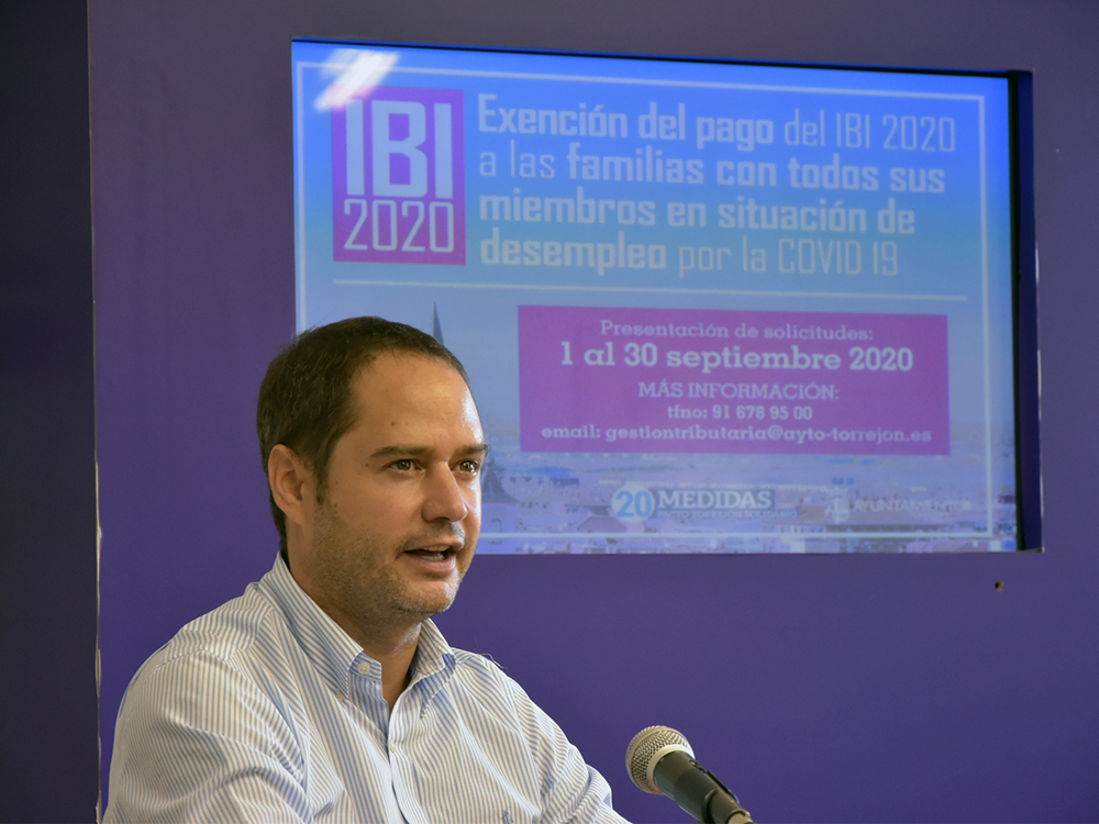 El Ayuntamiento de Torrejón de Ardoz exime del pago íntegro del IBI 2020 a las familias que tengan a todos sus miembros en situación de desempleo desde el 1 de abril hasta el 31 de agosto de 2020