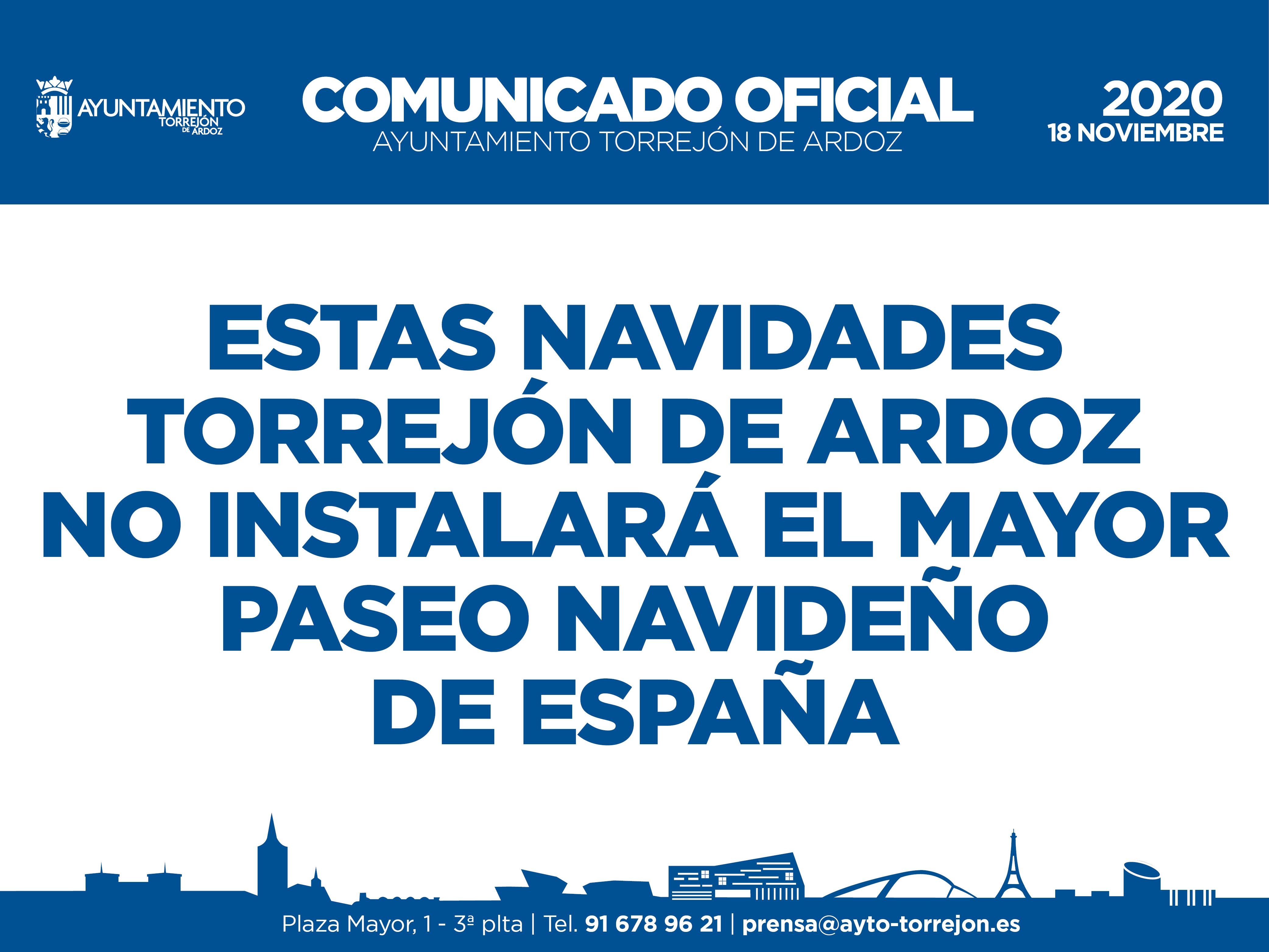 Estas Navidades Torrejón de Ardoz no instalará el mayor Paseo Navideño de España