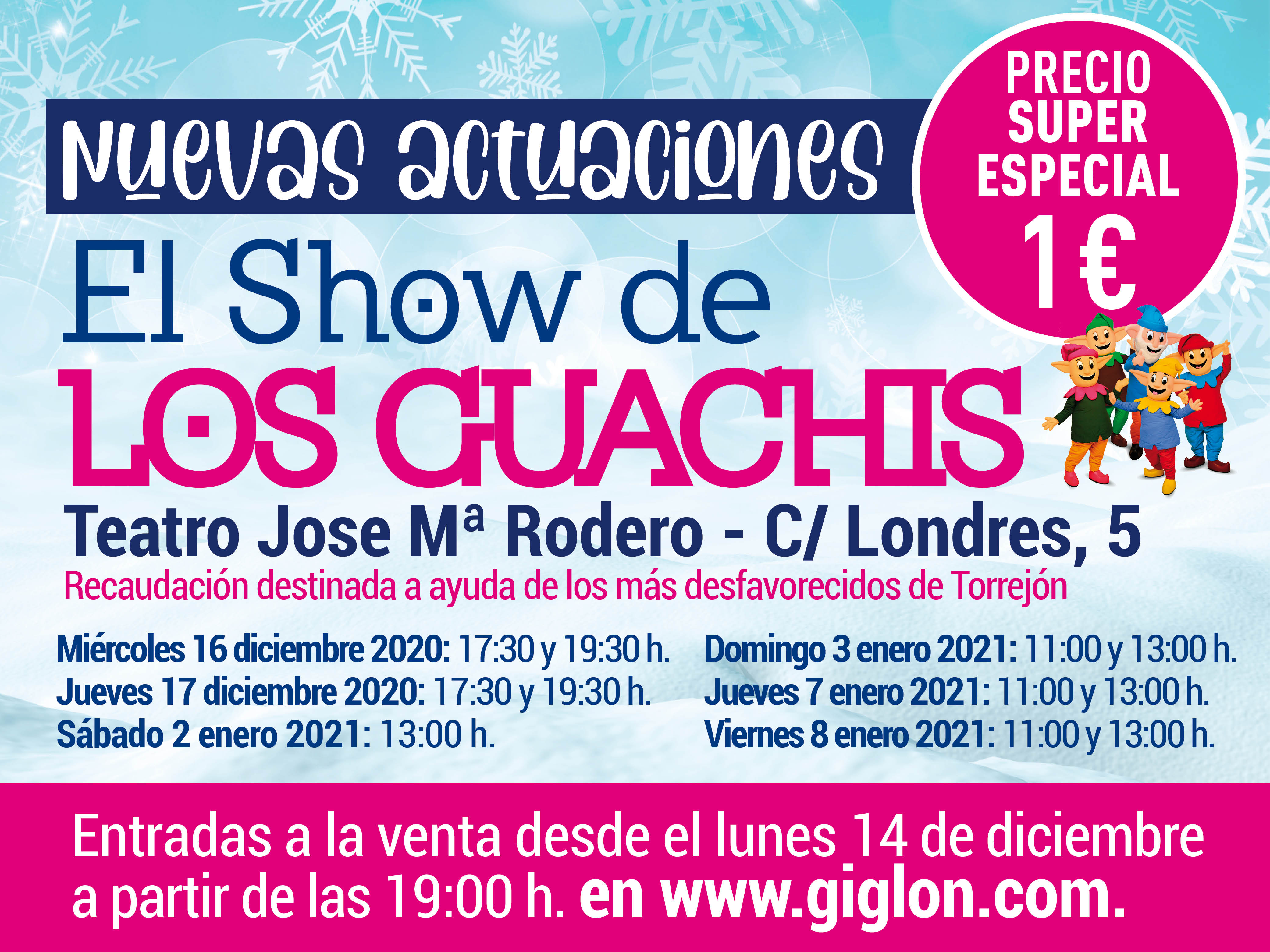 Nuevas actuaciones de los Guachis y CantaJuego en el Teatro municipal