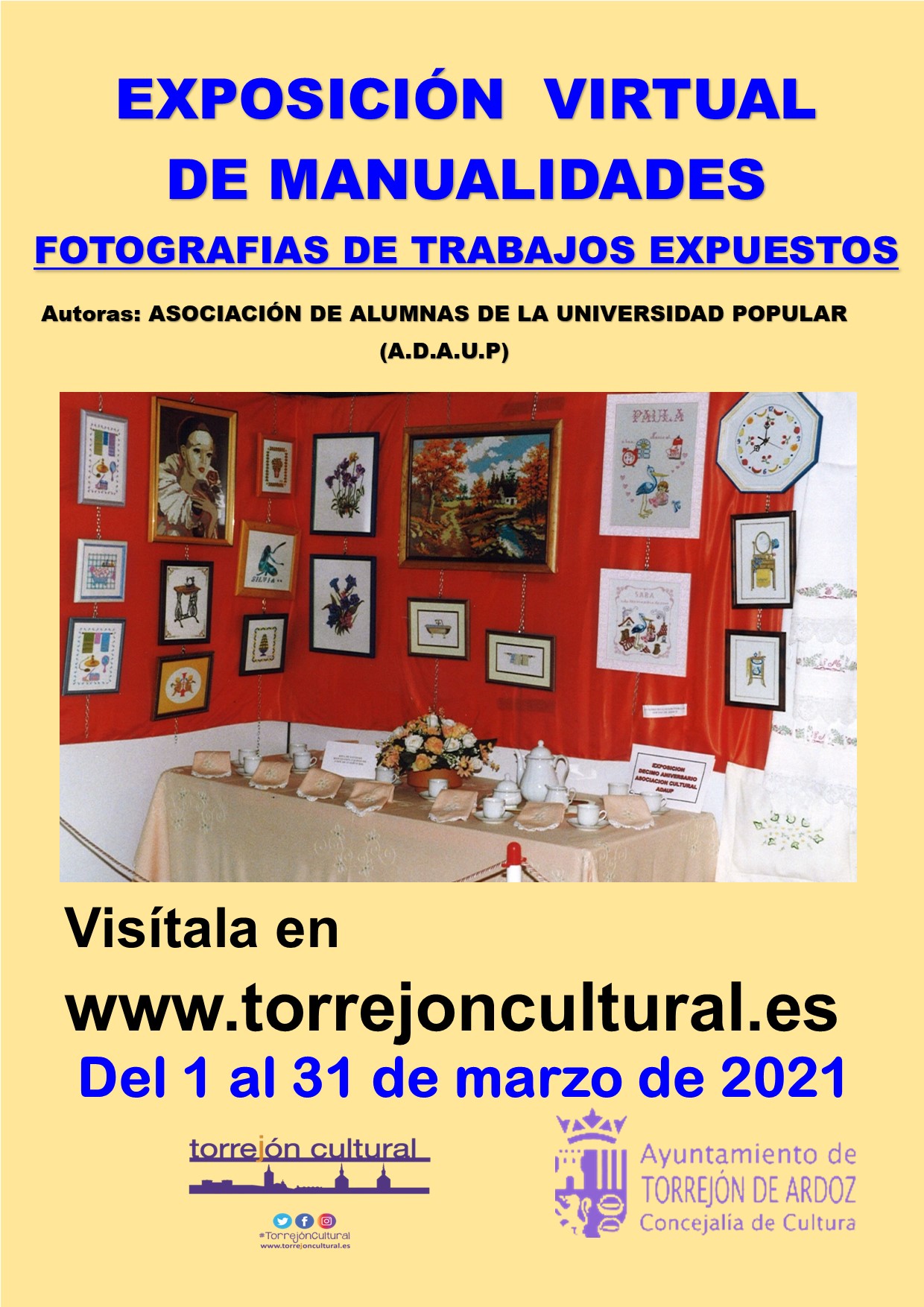 Exposición de manualidades de la Asociación de Alumnas de la Universidad Popular