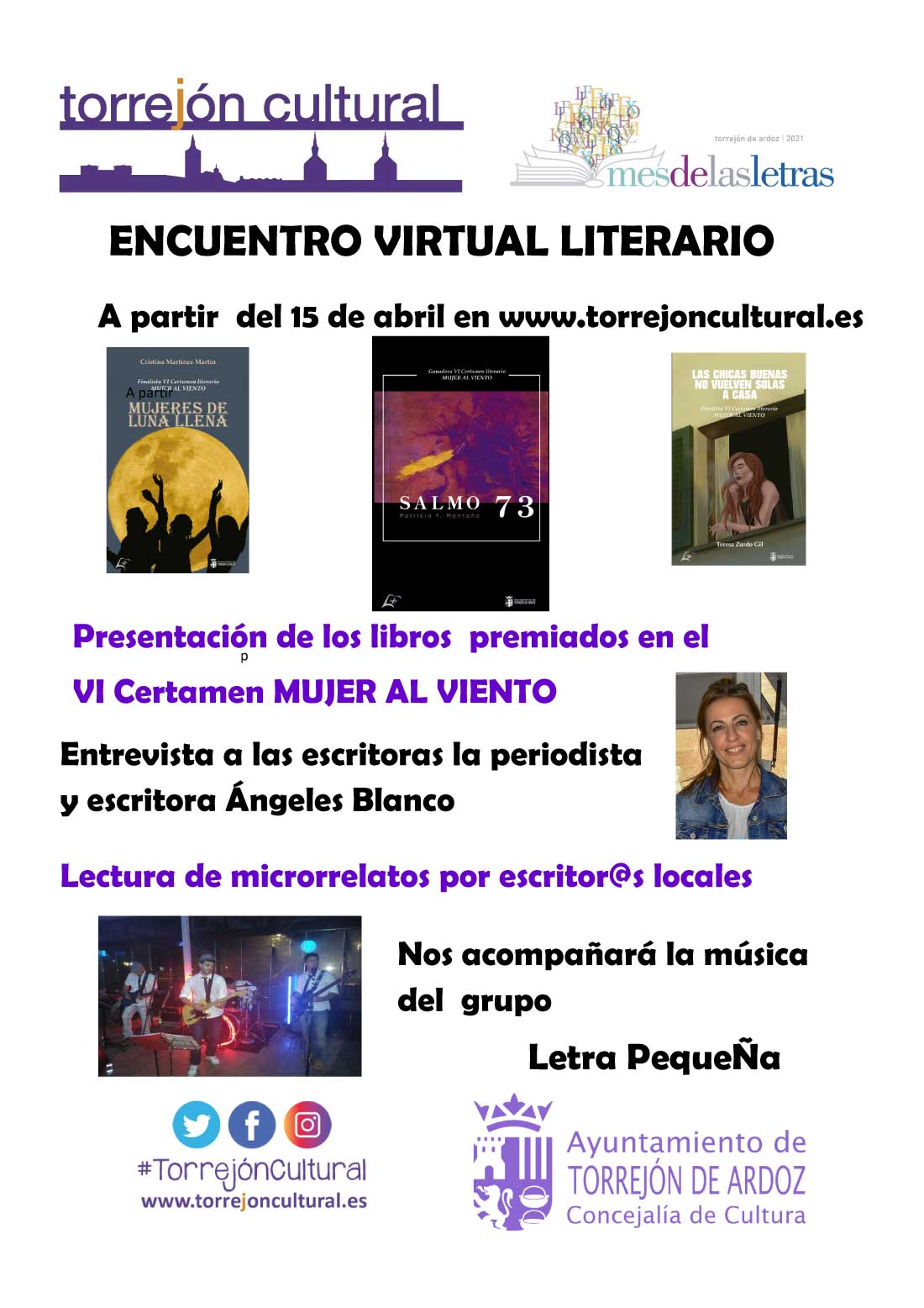 Jueves Culturales - Encuentro literario con las ganadora y las finalistas del Certamen de Narrativa Mujer al Viento