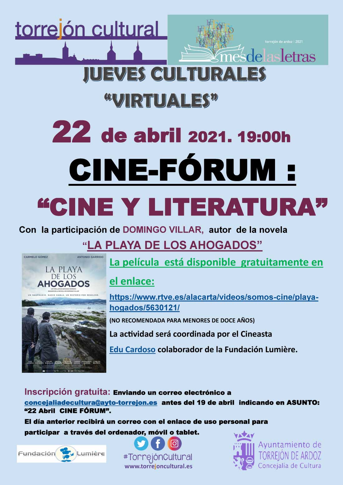 Jueves Culturales - Cine forum: La playa de los ahogados