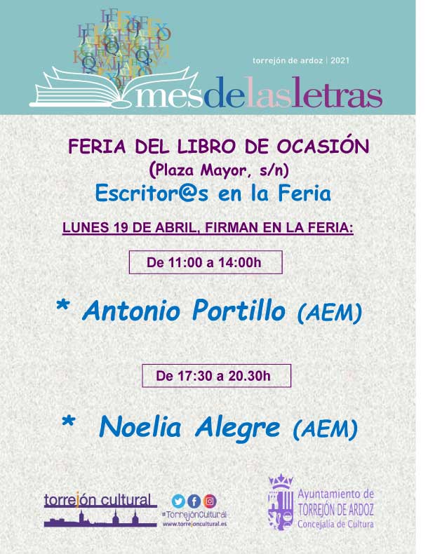 Firma de libros en la Feria del Libro