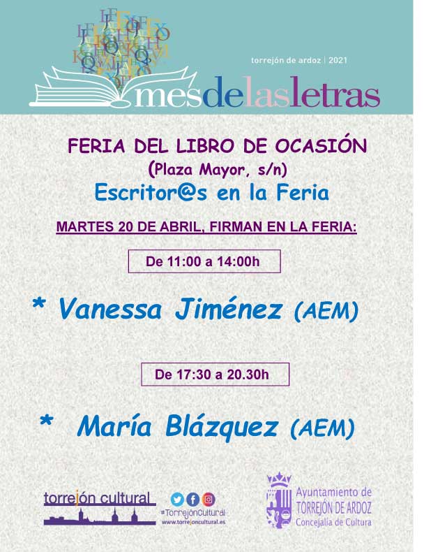 Firma de libros en la Feria del Libro