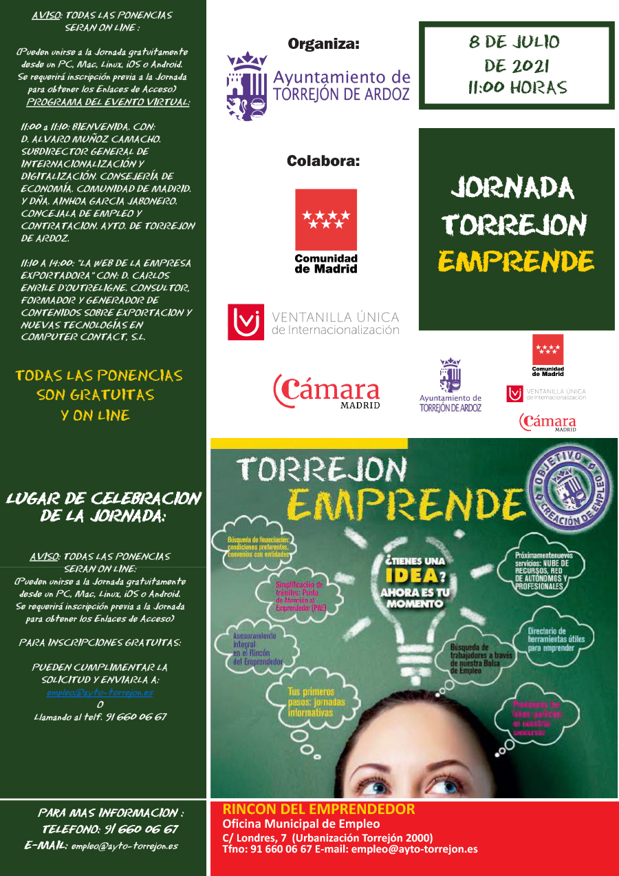 Torrejón Emprende - 8 julio 2021