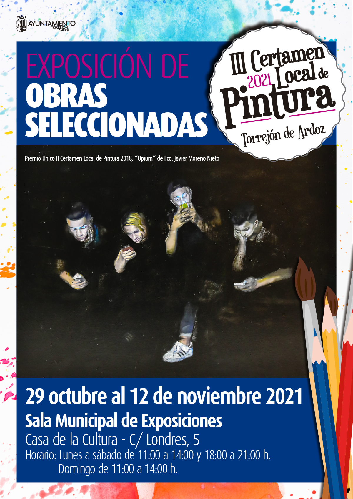 Exposición de obras seleccionadas del III Certamen Local de Pintura