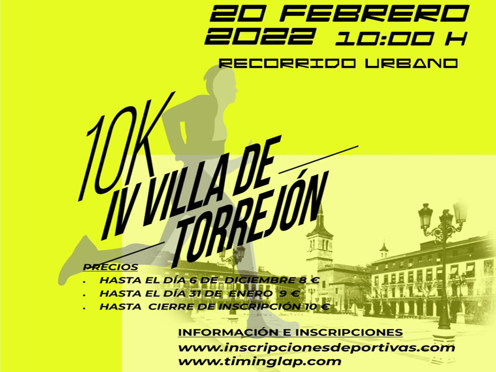 La cuarta edición de la carrera de atletismo “Villa de Torrejón 10K”, protagonista de la agenda deportiva de este fin de semana en Torrejón de Ardoz 