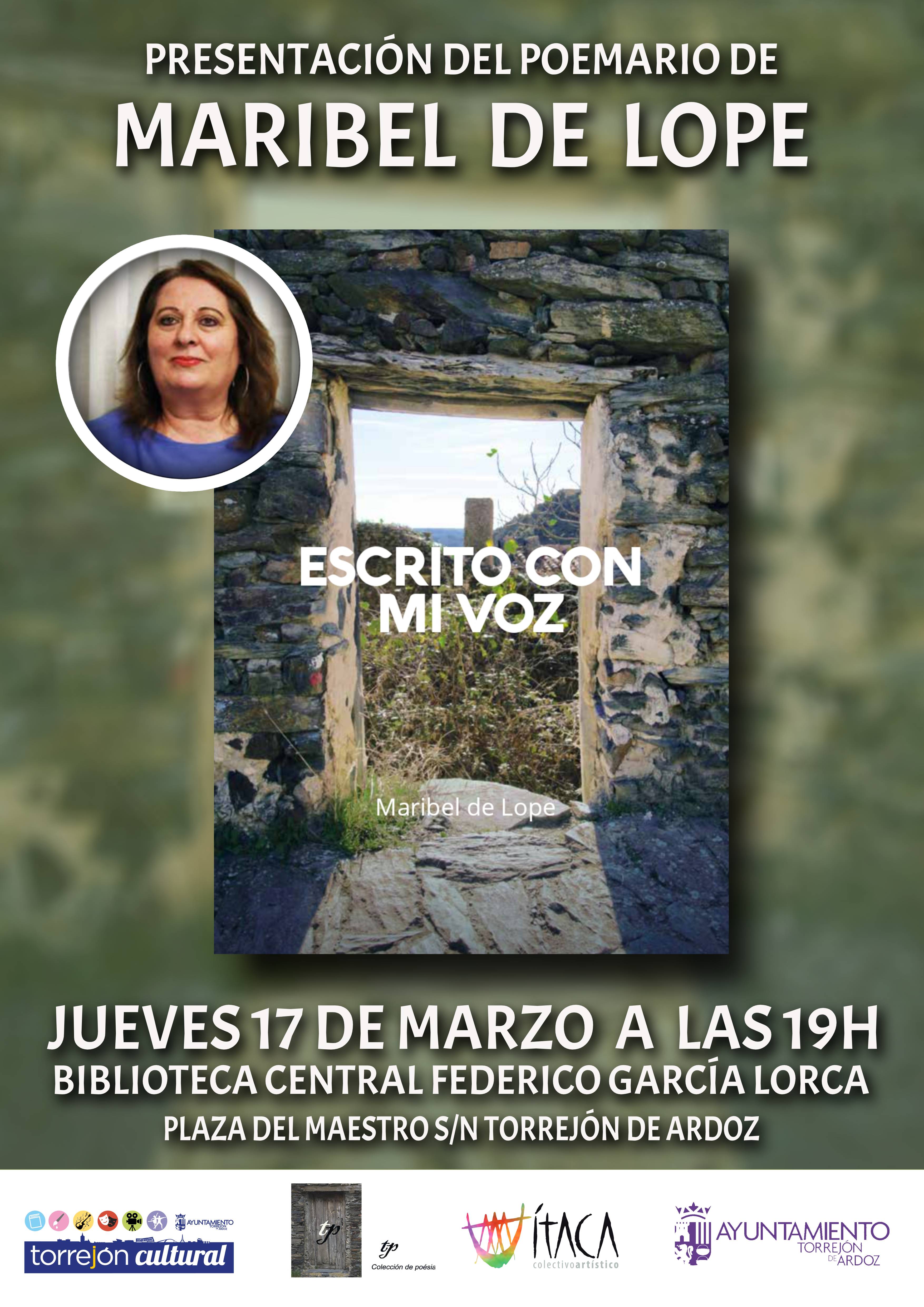 Presentación del poemario de Maribel de Lope