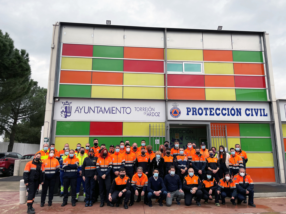 El Ayuntamiento de Torrejón de Ardoz realiza un acto de reconocimiento a los 55 voluntarios de Protección Civil por su gran labor en la ciudad