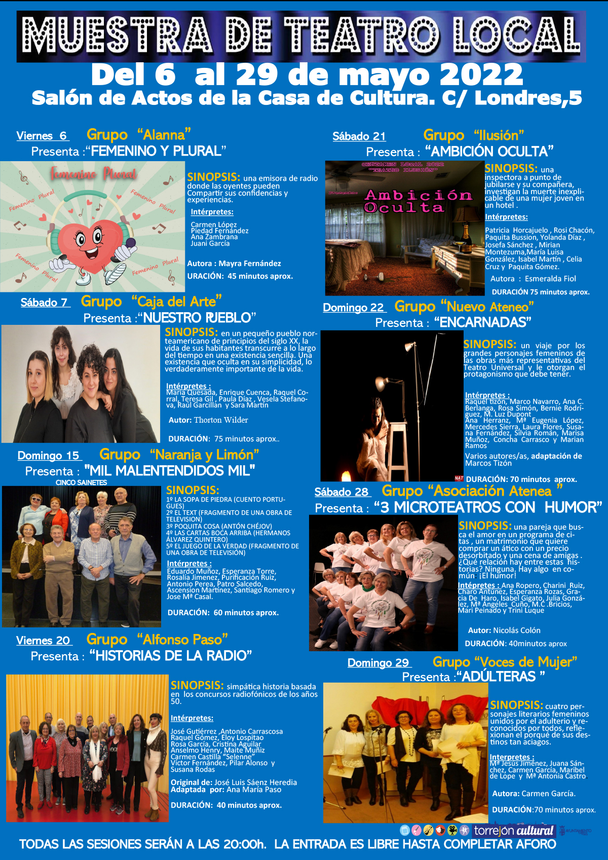 Muestra de teatro local