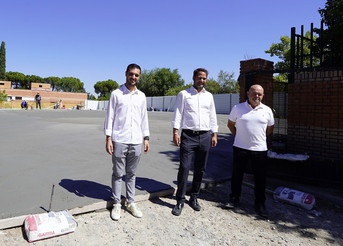 Obras del nuevo aparcamiento en el Parque de Cataluña