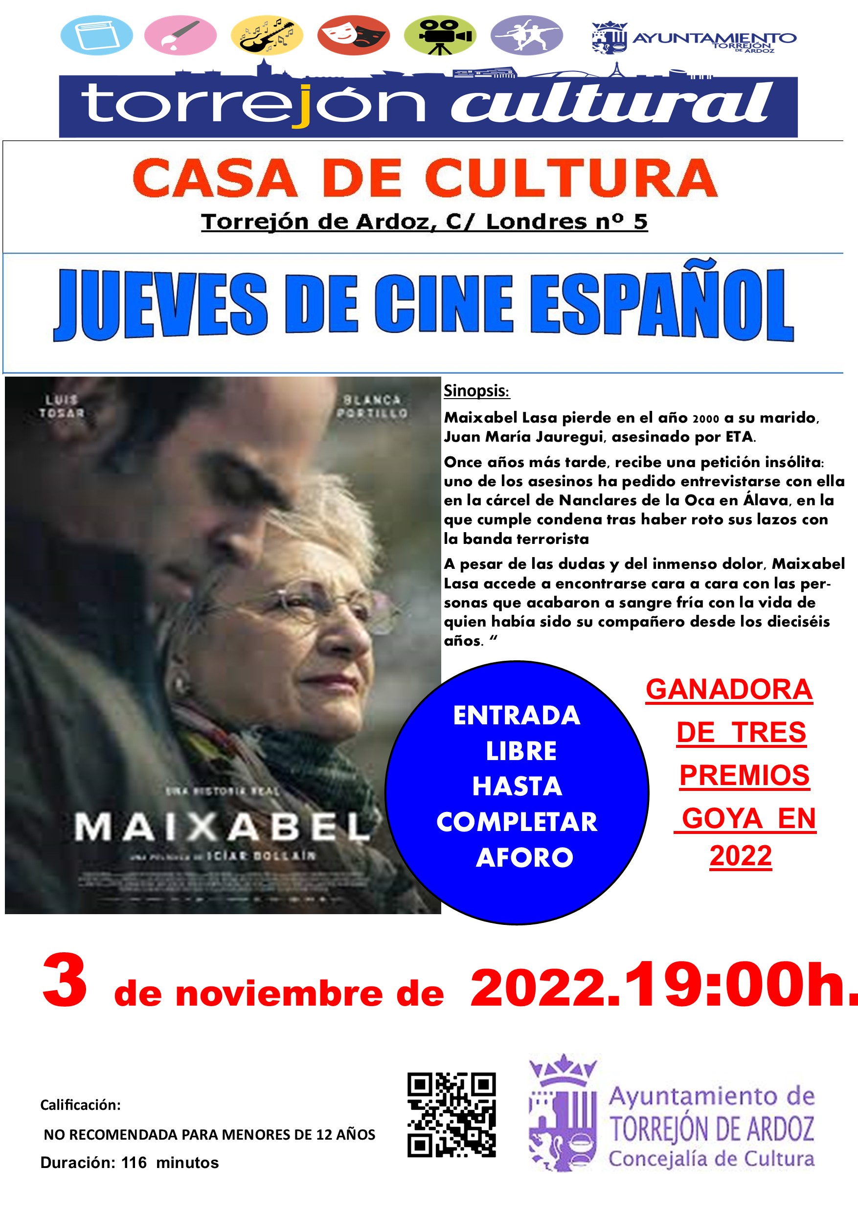Jueves de cine 3 de noviembre 2022