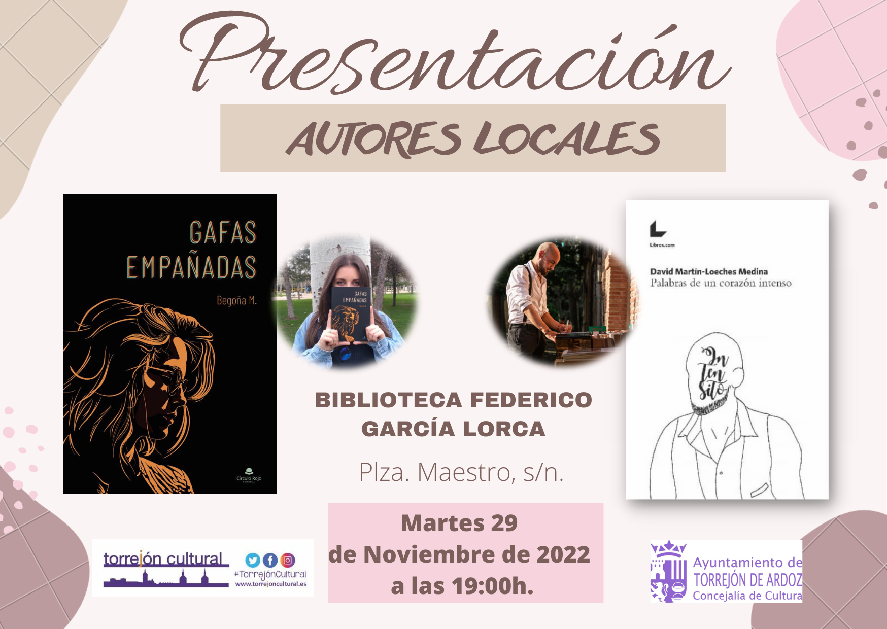 Presentación libros autores locales | Ayuntamiento de Torrejon