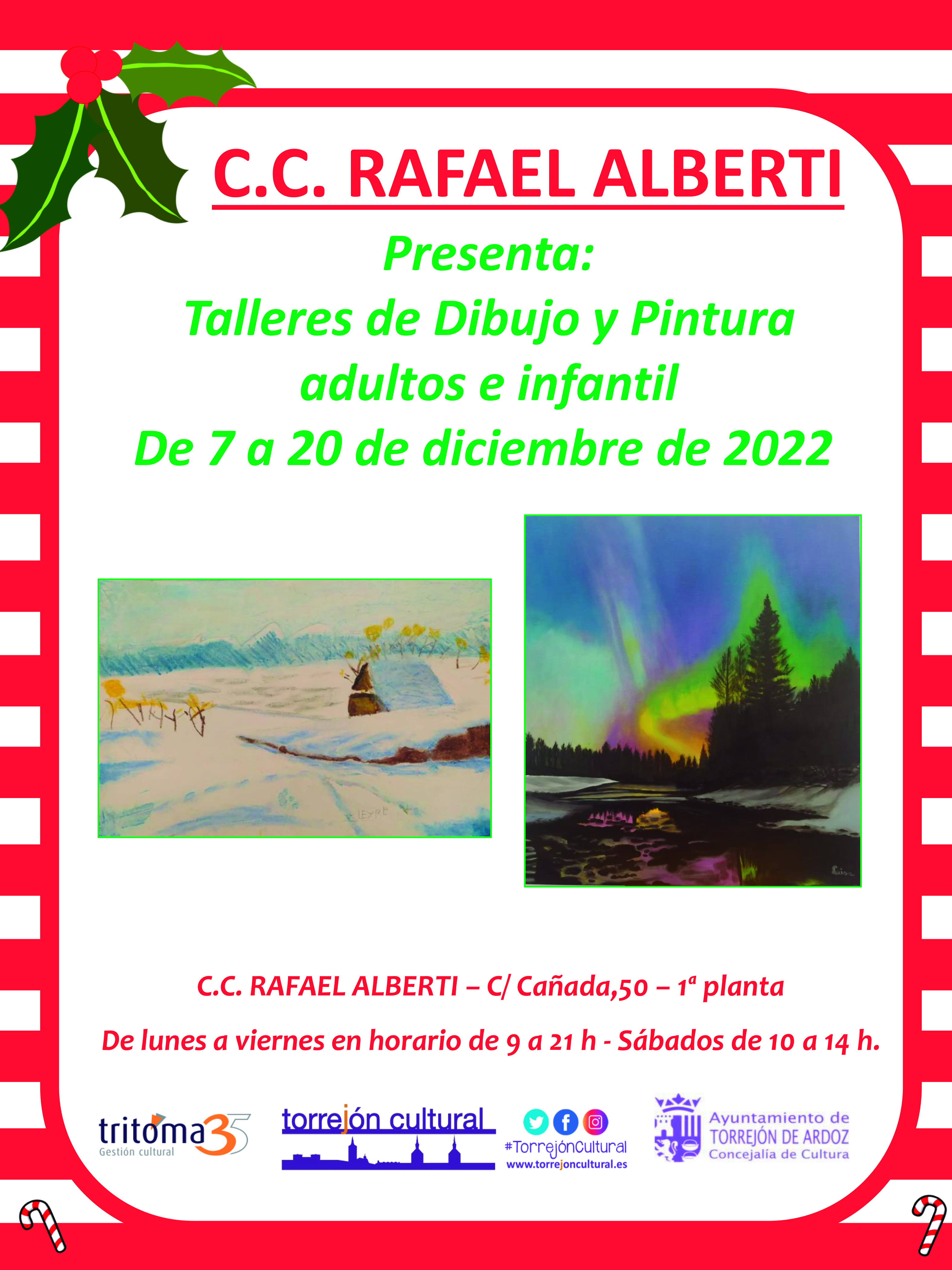 Exposición de los talleres de dibujo y pintura adultos e infantil