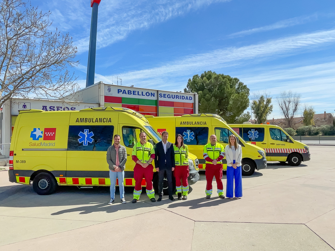 Las ambulancias del SUMMA de la Zona Este de Madrid vuelven a su sede en Torrejón de Ardoz