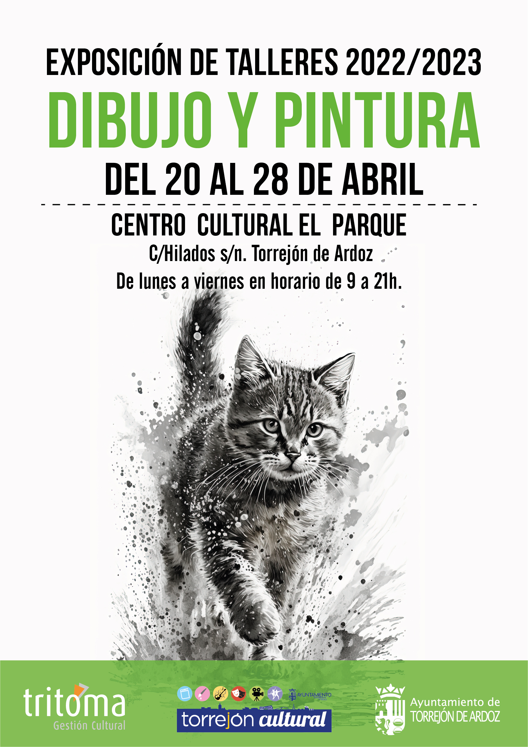 Exposición de talleres de dibujo y pintura de los alumnos del CC El Parque