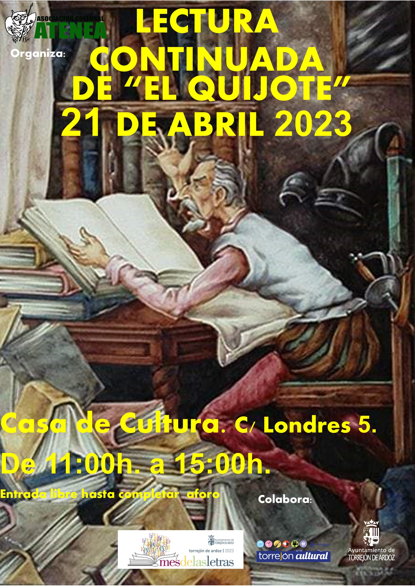 Lectura continuada de "El Quijote"
