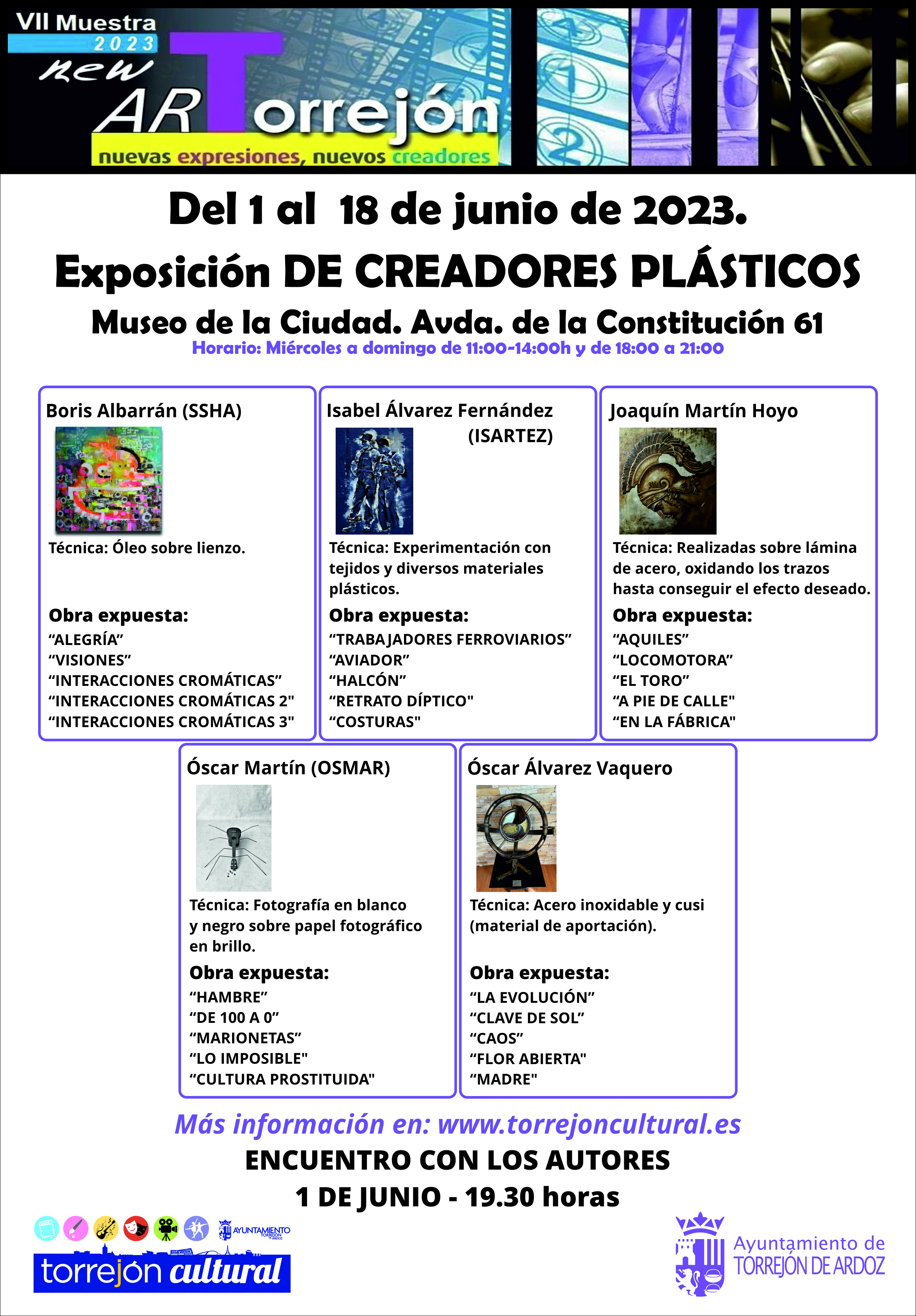 Exposición de creadores plásticos NewART 2023