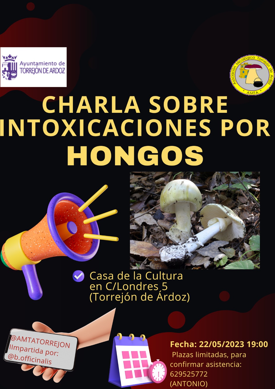 Charla sobre intoxicaciones por hongos