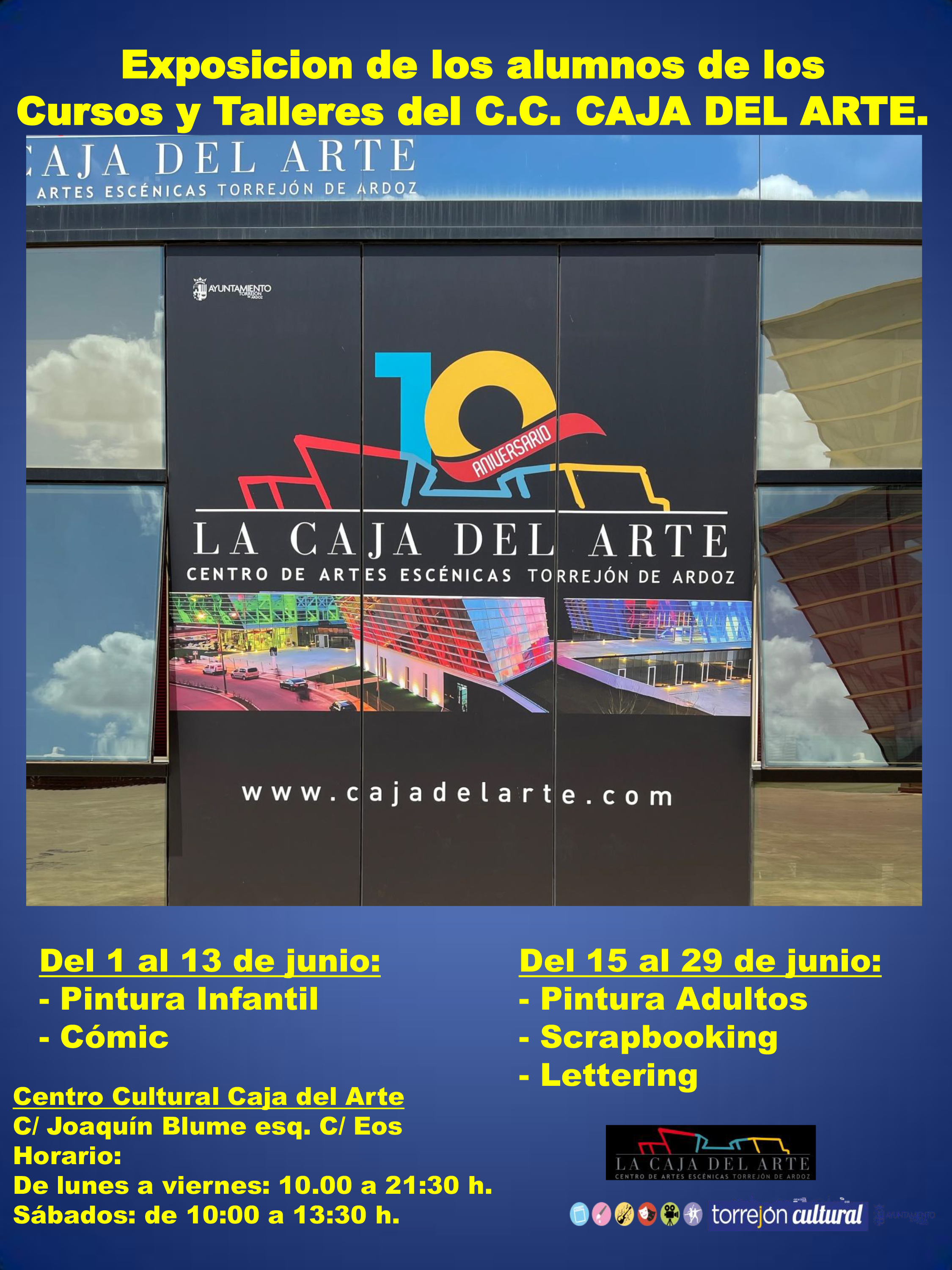 Exposición alumnos talleres y cursos La Caja del Arte