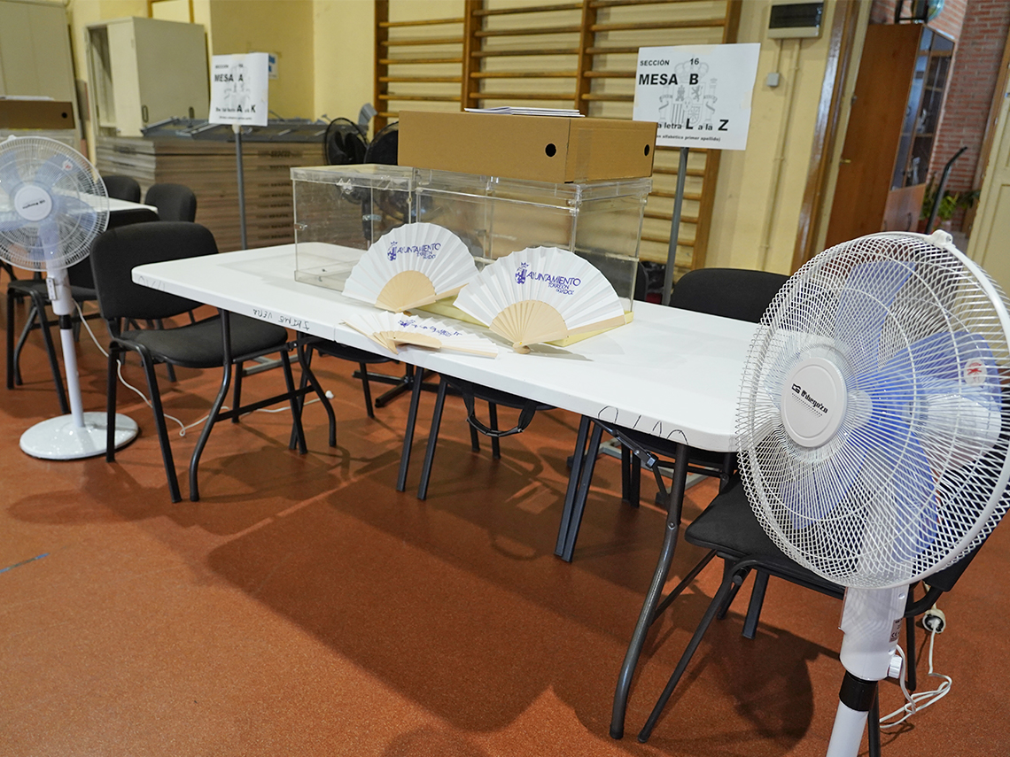 El Ayuntamiento instalará 250 ventiladores en los colegios electorales