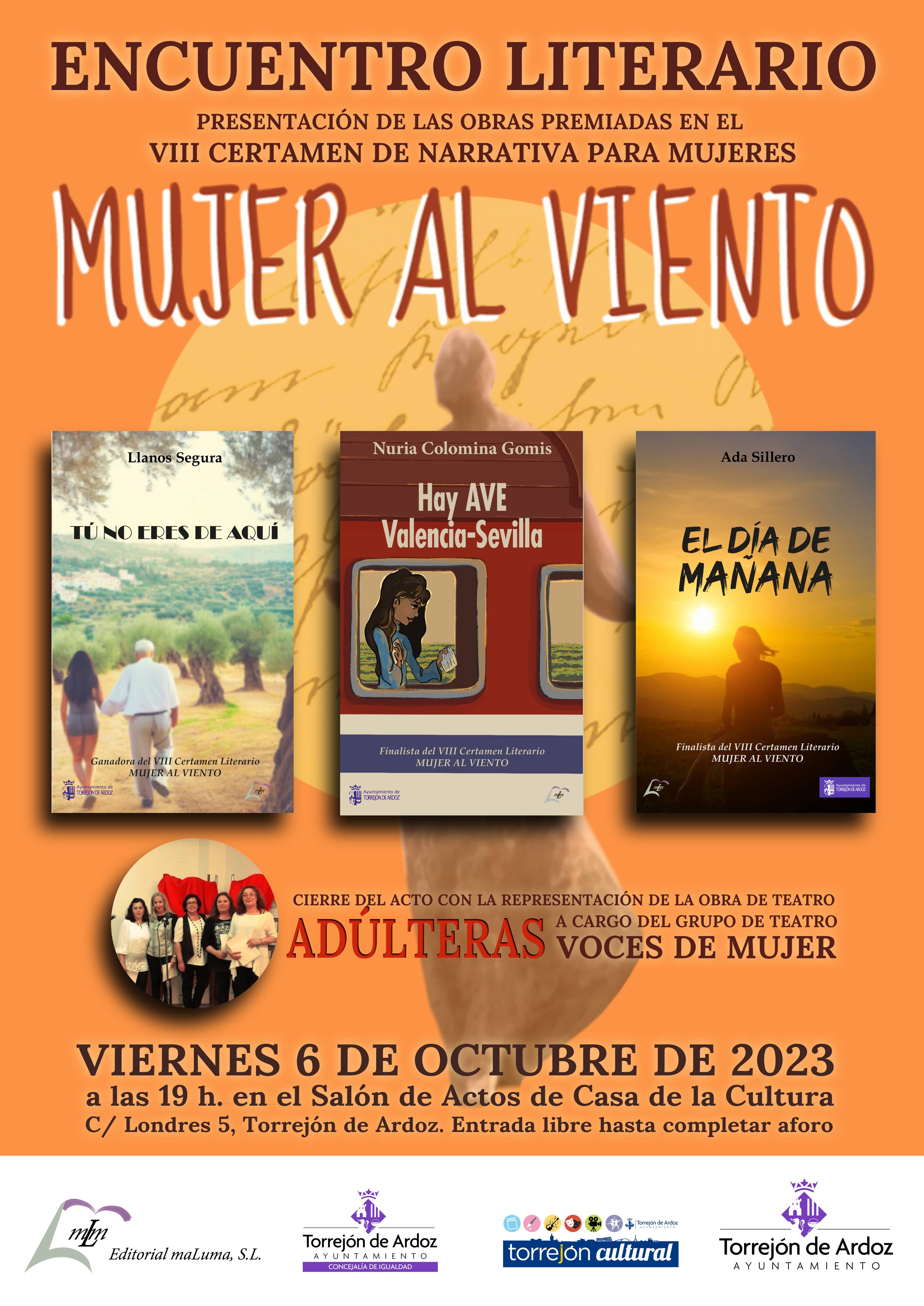 Gala de entrega de premios "Certamen Literario de Narrativa Mujer al Viento"