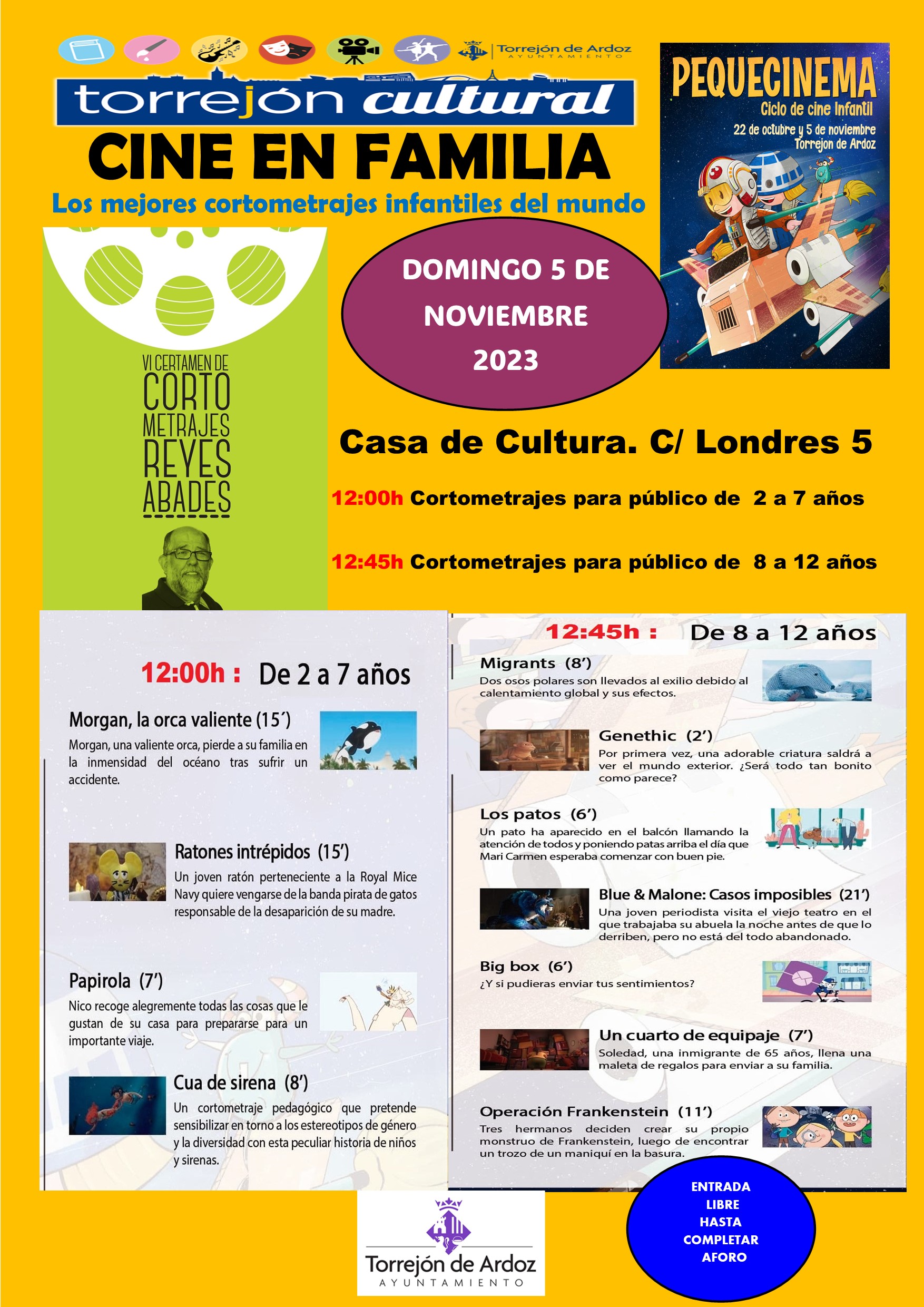 Cine en familia - Cortometrajes