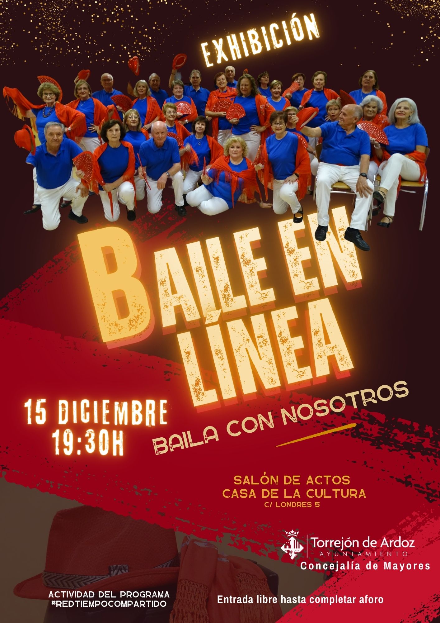 Exhibición baile en línea asociación "Baila con nosotros"