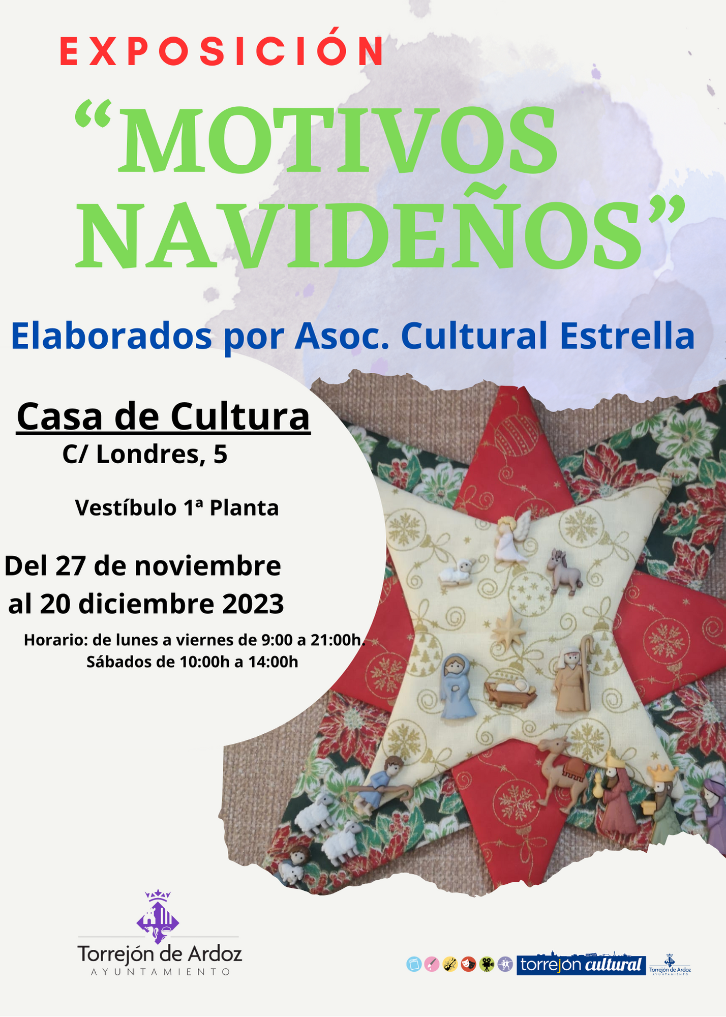 Exposición "Motivos navideños" de la Asociación Cultural Estrella