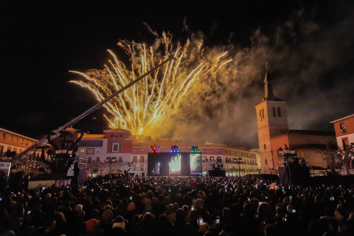 Gran Calbalgata de Reyes de Luz - Gran final de fuegos artificiales