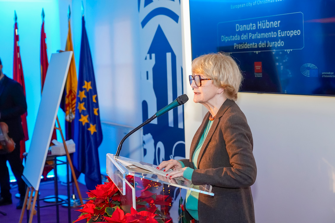 Danuta Hübner, presidenta del jurado, excomisaria europea de Política Regional y Comercio, exministra de Asuntos Exteriores de Polonia y eurodiputada