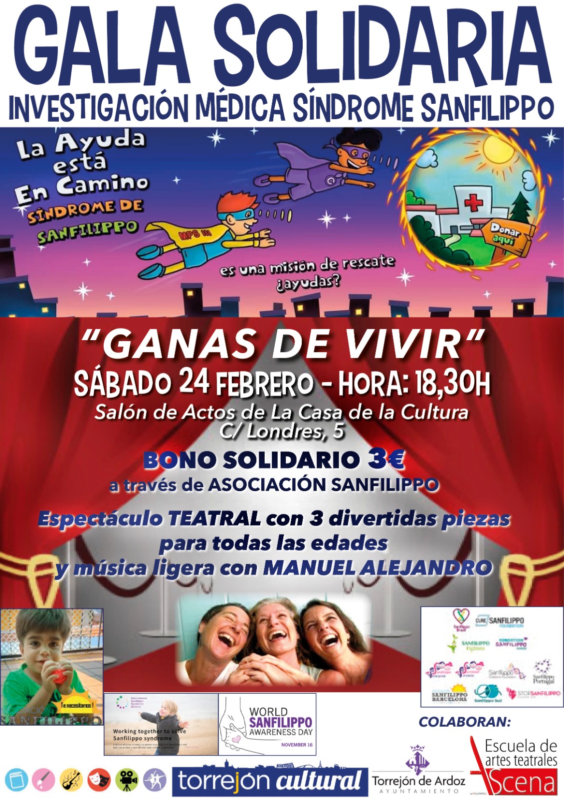 Gala solidaria Síndrome San Filippo