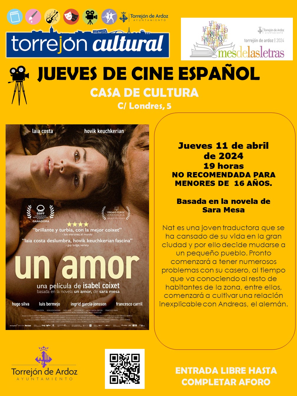 Jueves de cine español: Un amor