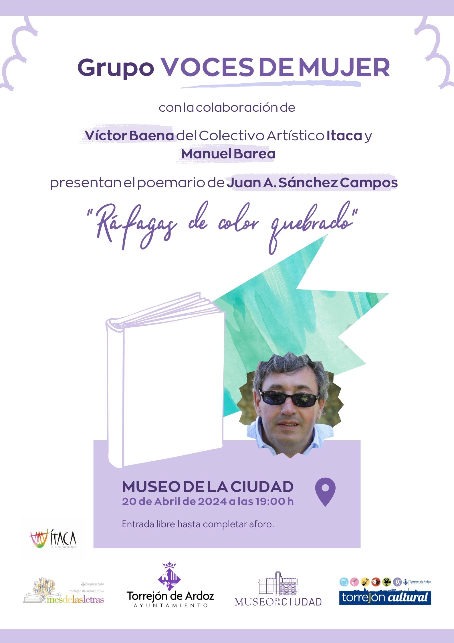 Presentación poemario "Ráfagas de color quebrado"