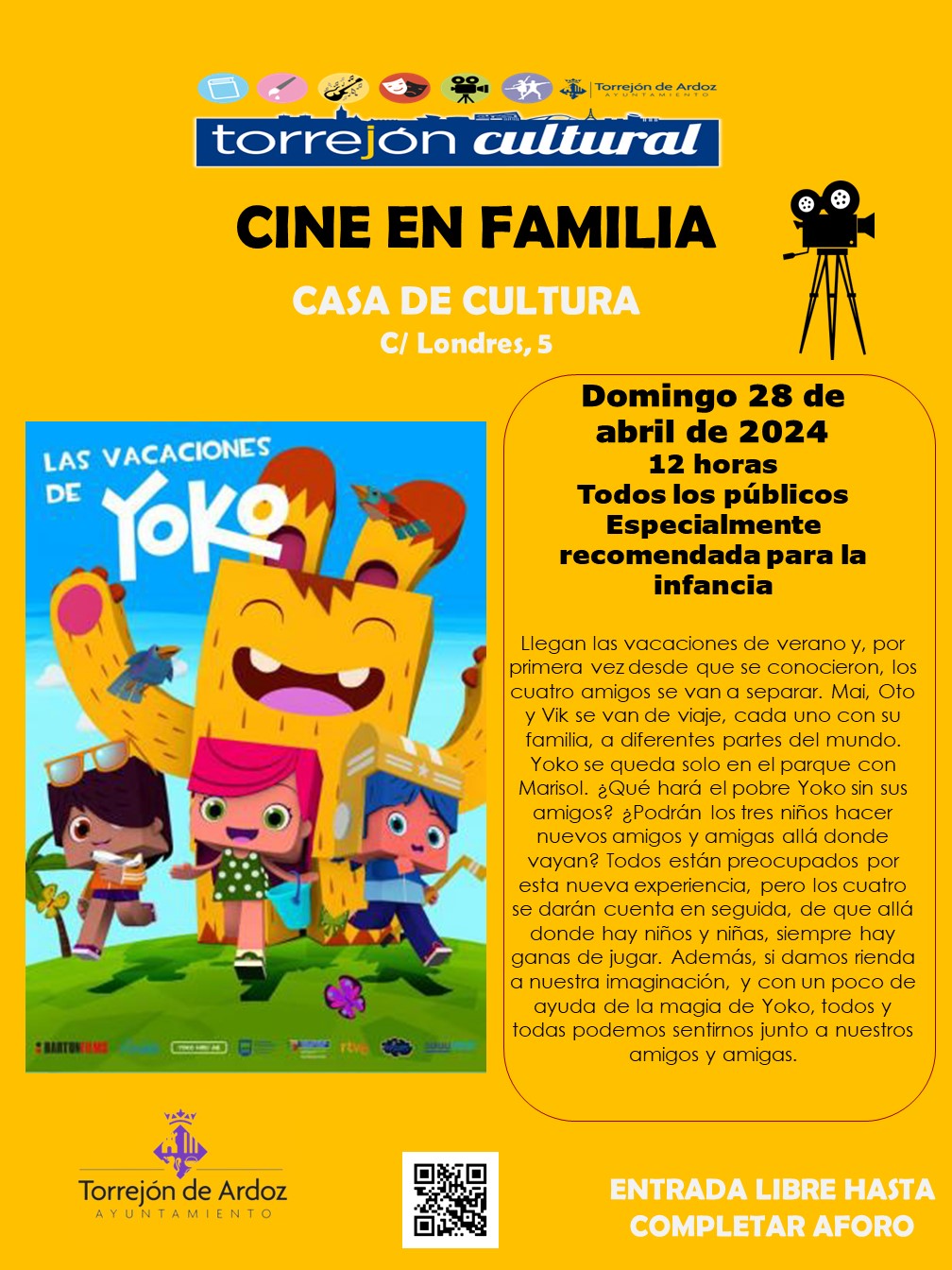 Cine en Familia: Las vacaciones de Yoko