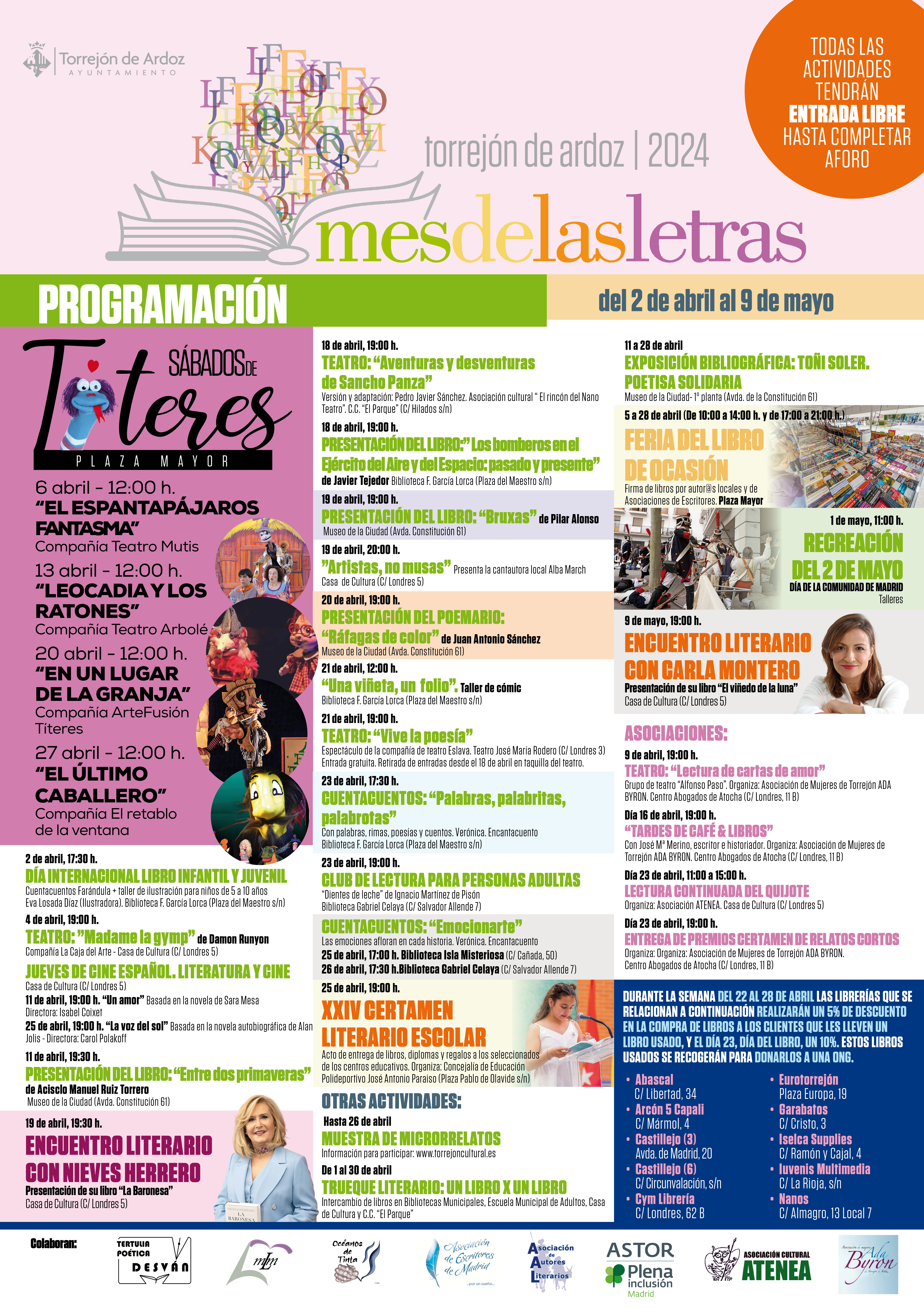 Programación Mes de las Letras