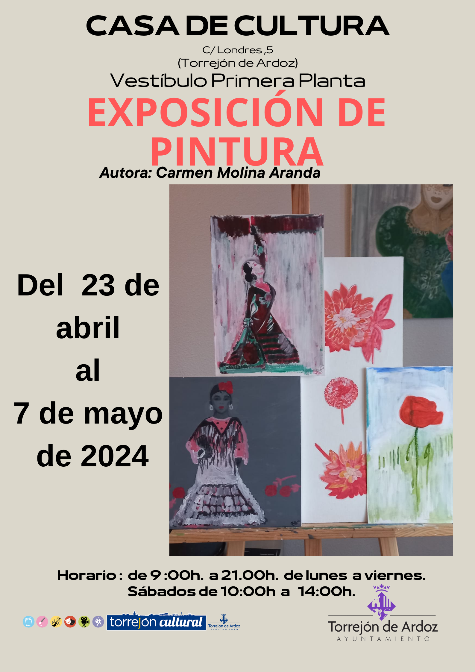 Exposición de pintura de Carmen Molina Aranda