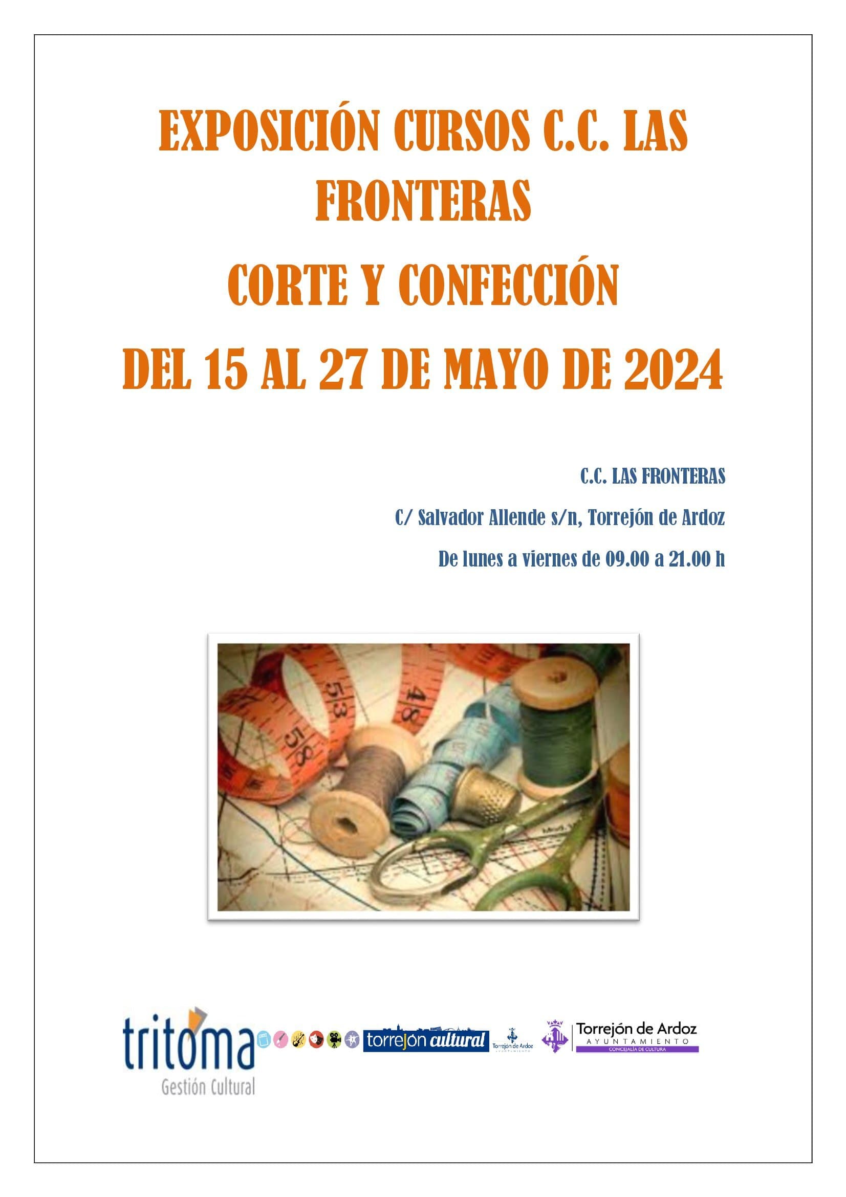 Exposición cursos Corte y Confección